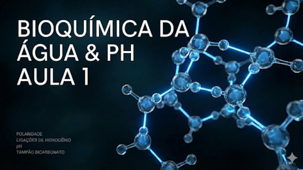 A polaridade da molécula de água, pH e o tampão bicarbonato.
