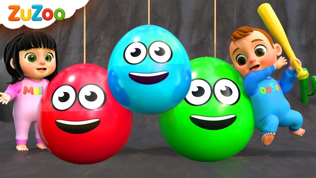 Zu & Melly Explora Coloridos Huevos Sorpresa | Canciones Infantiles | ZuZoo en Español