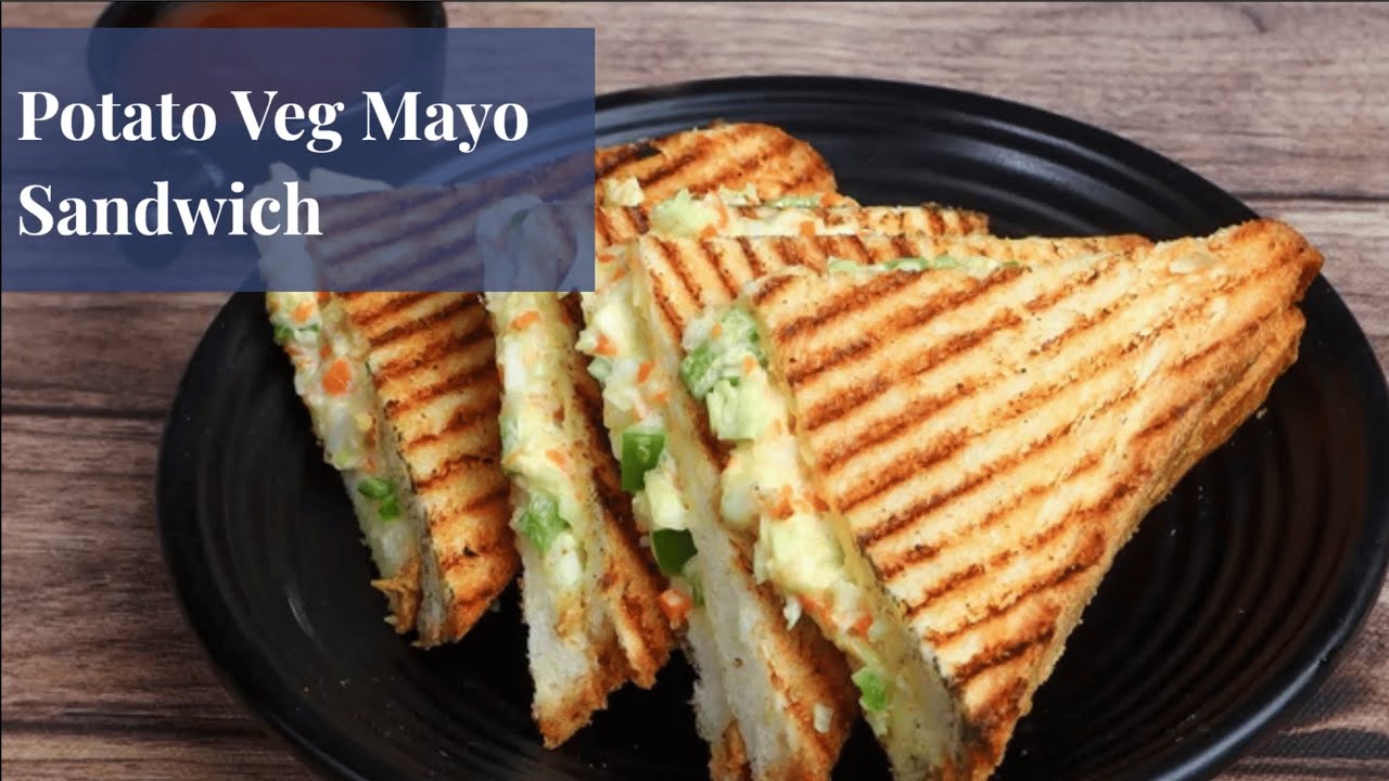 Quick & Easy Potato Veg Mayo Sandwich | Perfect Snack in Minutes!
