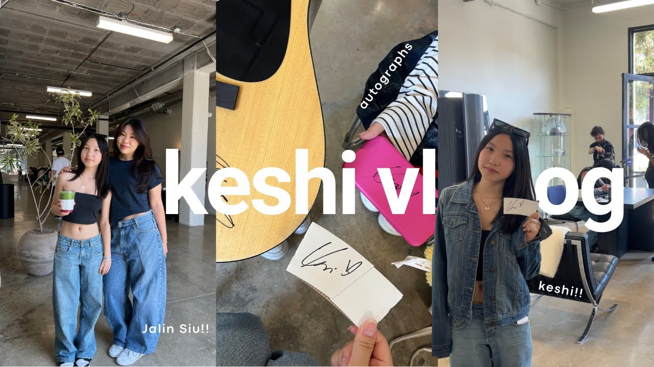 MEETING KESHI | matcha run, la vlog 