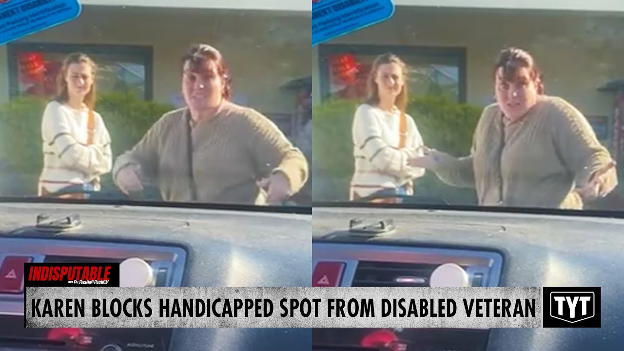 WATCH: Entitled Woman Blocks Handicapped Spot From Disabled Veteran