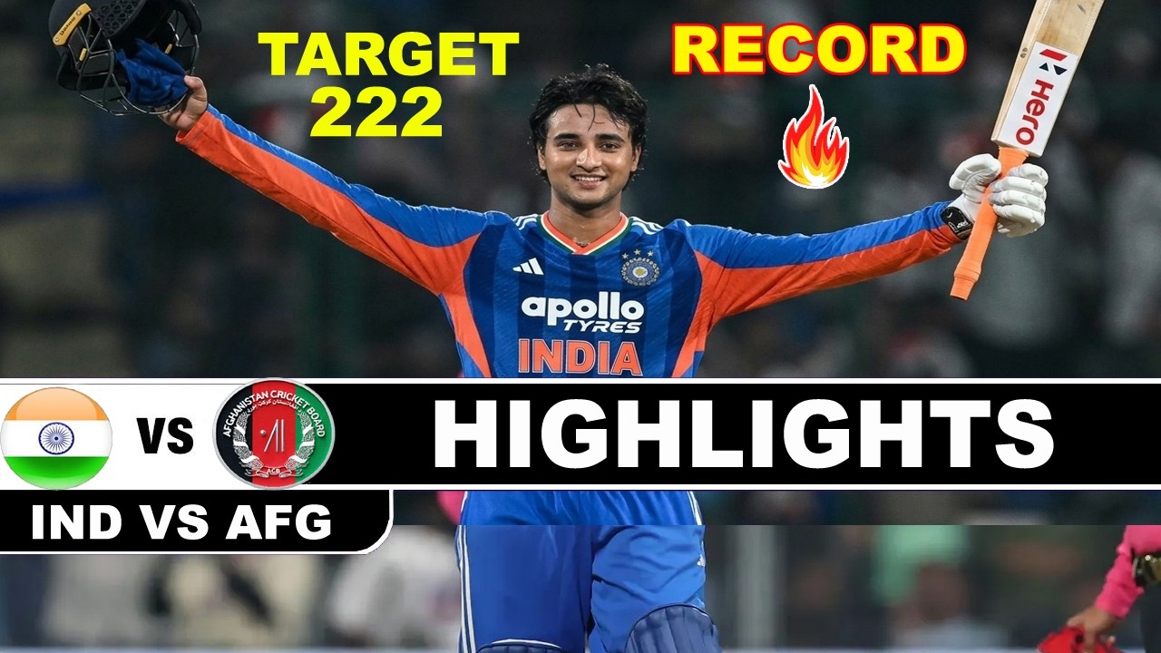 India Vs Afghanistan 3nd T20I 2026 | Match Highlights | IND vs AFG | T20I Highlights