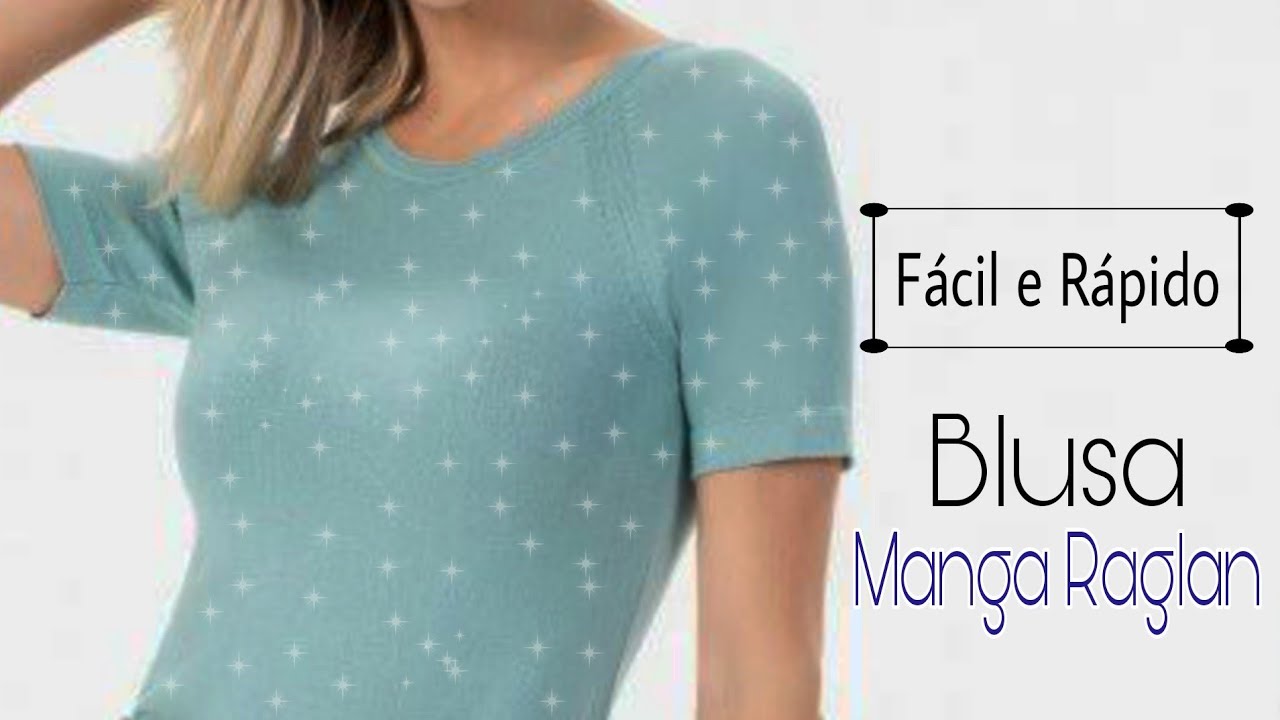 Blusa Básica AINDA MAIS FÁCIL - Manga raglan e decote V