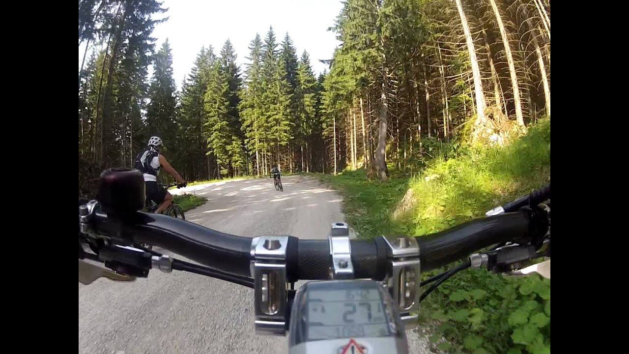 MTB Pfronten Marathon Strecke - Abfahrt vom Breitenberg -zur Talstation auf der Marathon Strecke