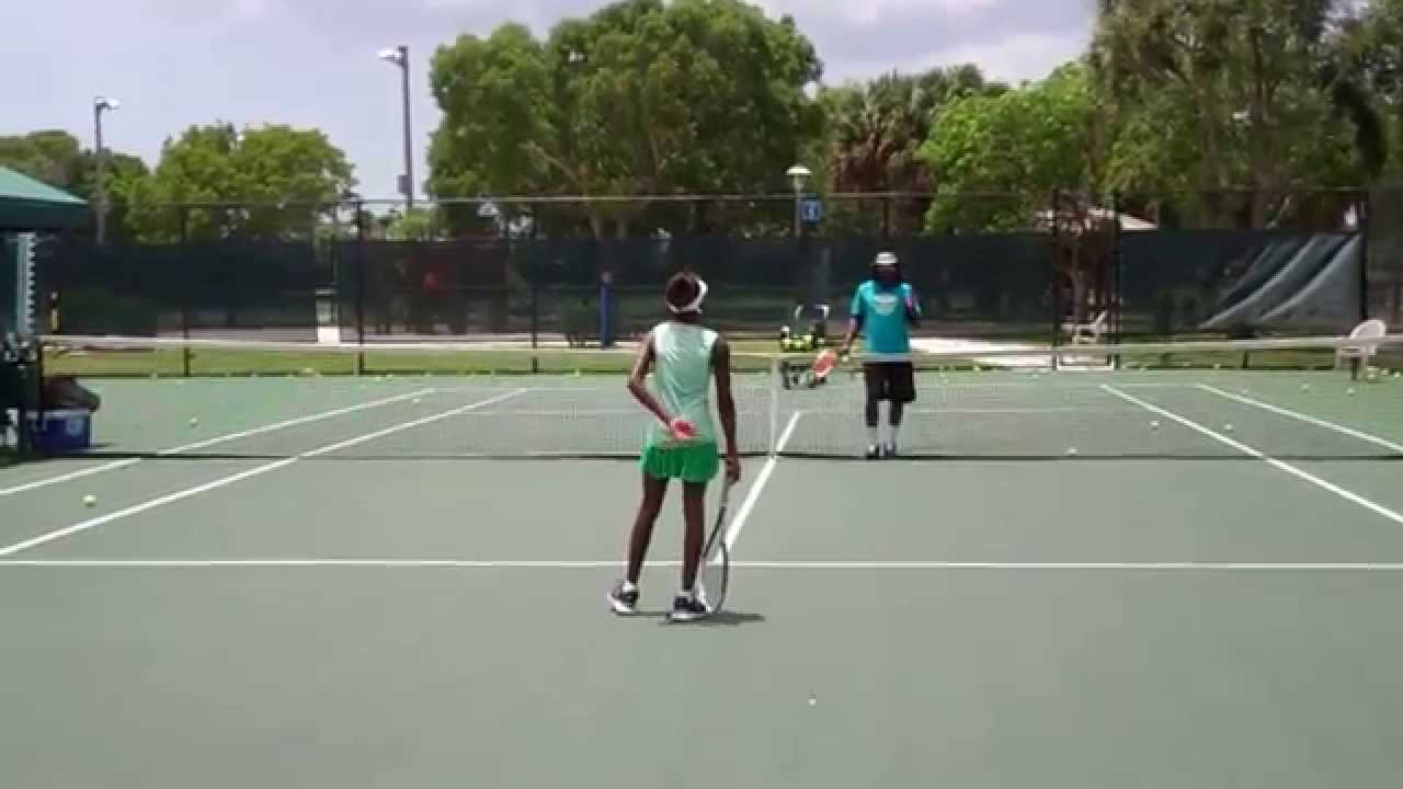 10 year old cori gauff 12's supernational clay court champion with sly black