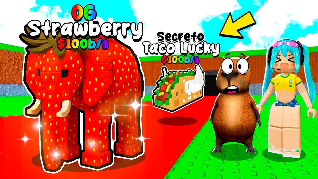 STRAWBERRY ELEPHANT: O BRAINROT MAIS RARO QUE EXISTE NO ROUBE O BRAINROT 🤑🍓🐘