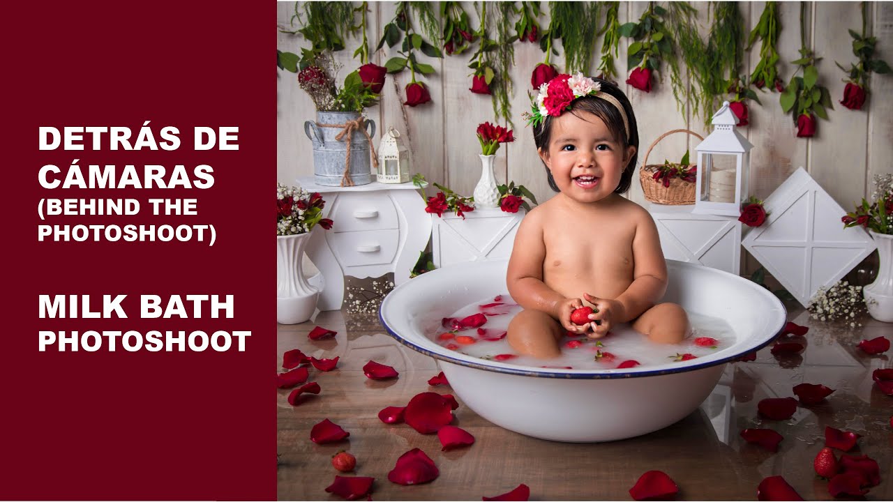 HOW TO - fotografia infantil MILK BATH en estudio fotografico