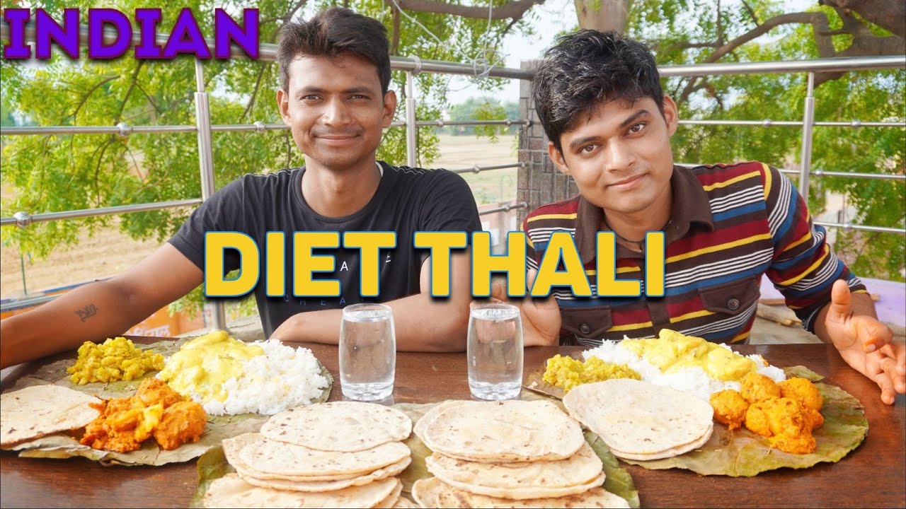 Indian Diet Thai Eating Challenge | Village Style Diet Thali Eating Competition | Thali Challenge