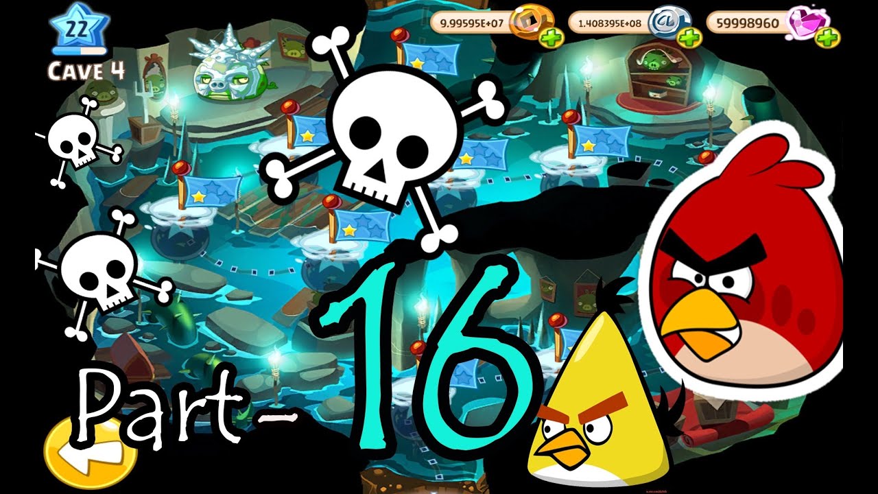 Angry Birds Epic: Part-16 Gameplay Chronicle Cave 4: Cure Cavern 1-2 (iOS, Android) 2014