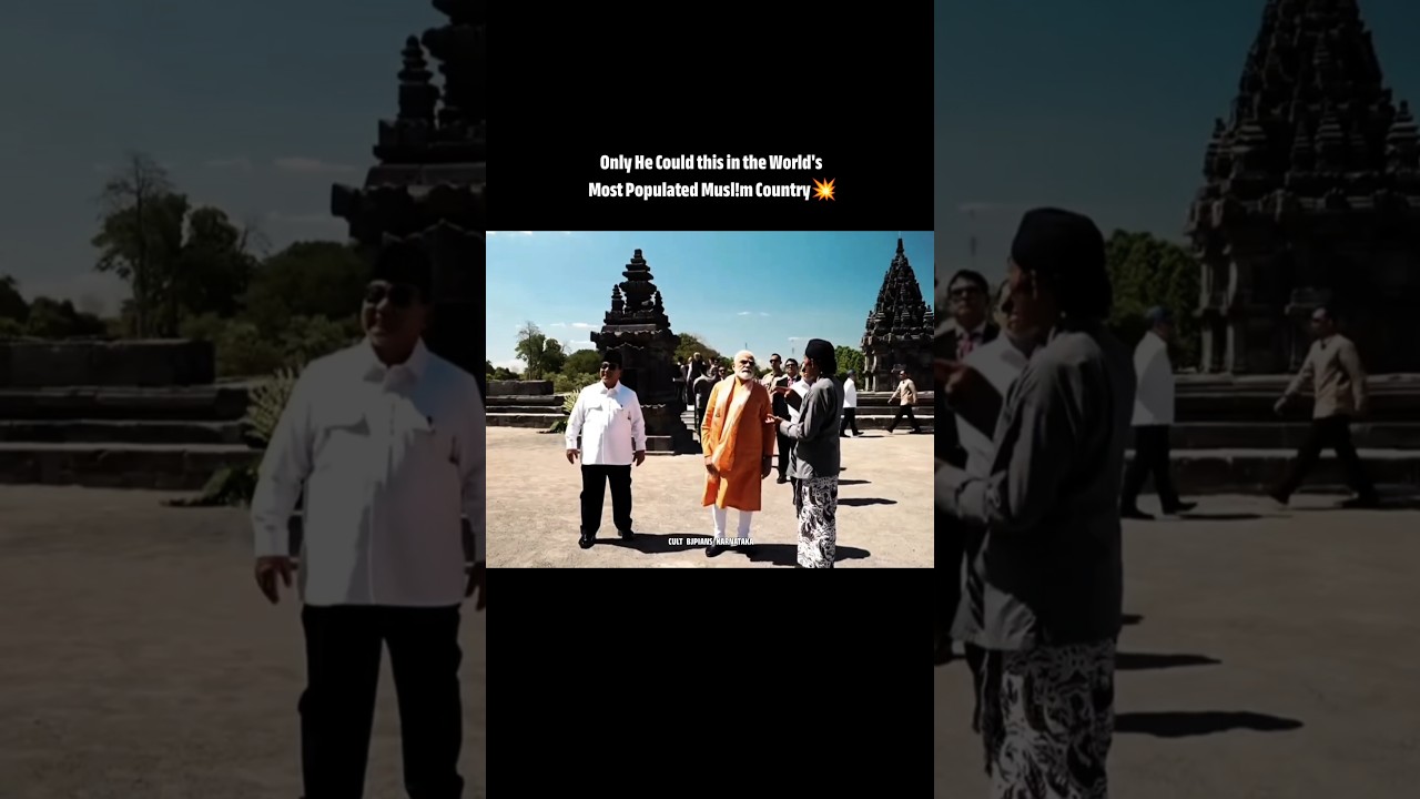 Aura of Narendra Damodardas Modi in World's Most Populated Muslim Country🔥 #shorts #modi