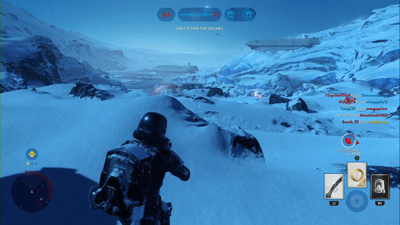 Star Wars Battlefront - New Hoth Map Walker Assault Gameplay PS4 (No Commentary)