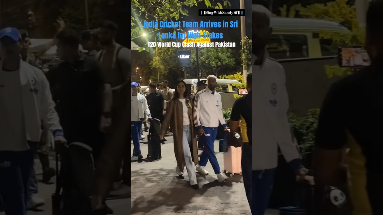 India Cricket Team Arrives in SriLanka for T20 World Cup Clash Against Pakistan #t20worldcup #shorts