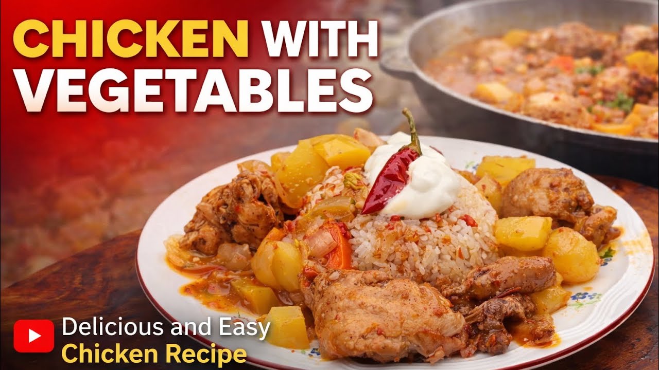 Juicy Chicken with Vegetables in a Pan | Easy One-Pot Dinner Recipe #chicken 