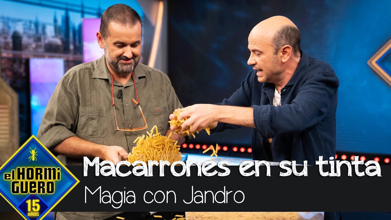 Jandro inventa los macarrones en su tinta mágicos para David de Jorge - El Hormiguero