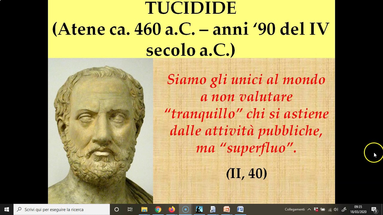 TUCIDIDE IN POCHI MINUTI