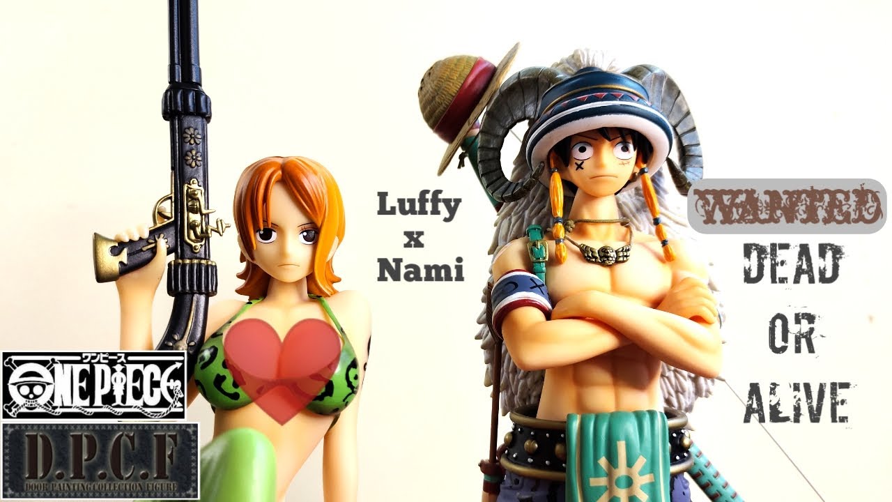 D.P.C.F. Door Painting Collection Figure Luffy & Nami