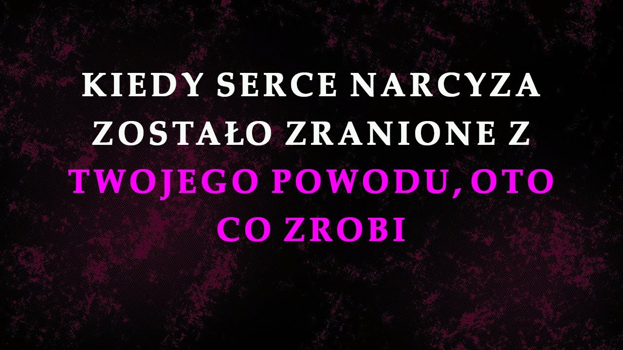 To bolesna reakcja narcyza, kt&oacute;rego ego zostało zranione