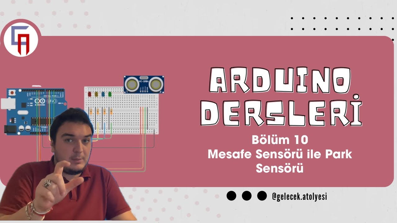 Mesafe Sensörü ile Ledli park sensörü | Arduino Dersleri  Bölüm 10