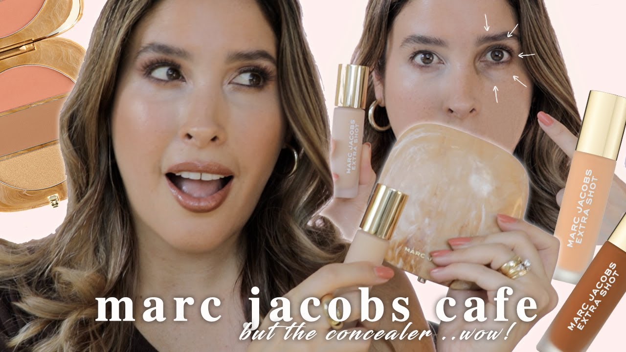 MARC JACOBS CAFE COLLECTION EXTRA SHOT CONCEALER 9hrs Wear Test & OMEGA X THREE Face Palette REVIEW