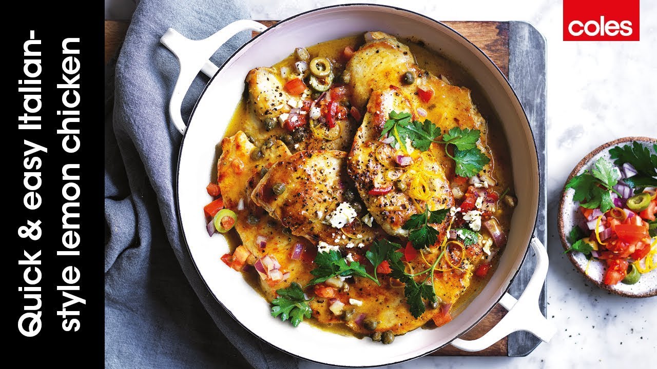 Quick & easy Italian-style lemon chicken