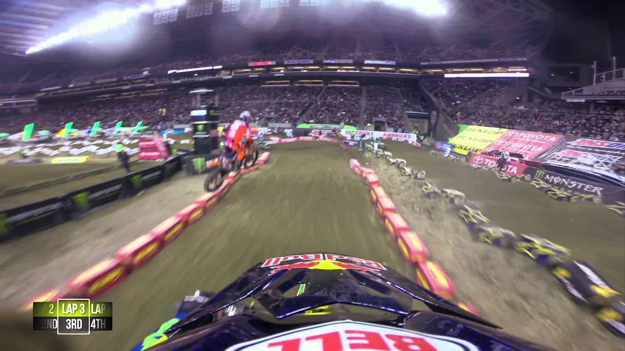 GoPro HD: James Stewart Main Event 2014 Monster Energy Supercross from Seattle