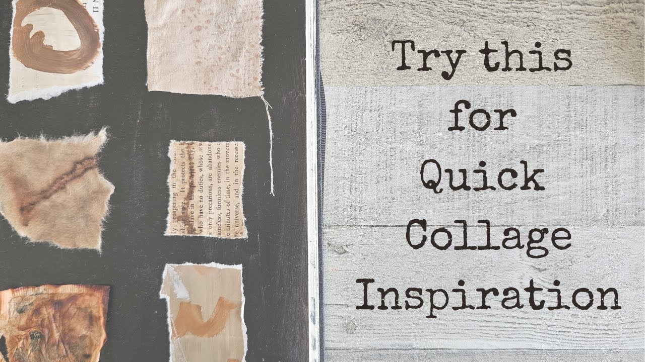 Easy Mixed Media Art - A Simple Collage Idea