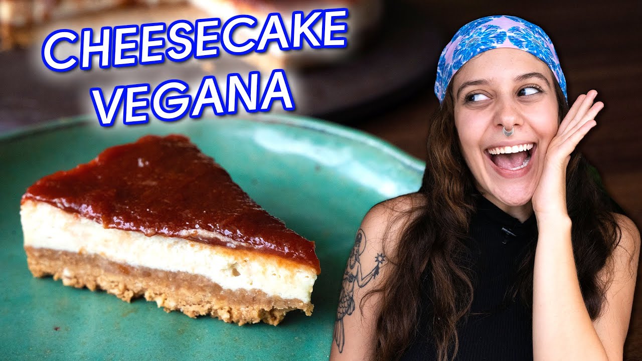 😱 Essa CHEESECAKE VEGANA ficou SURREAL (Romeu e Julieta)