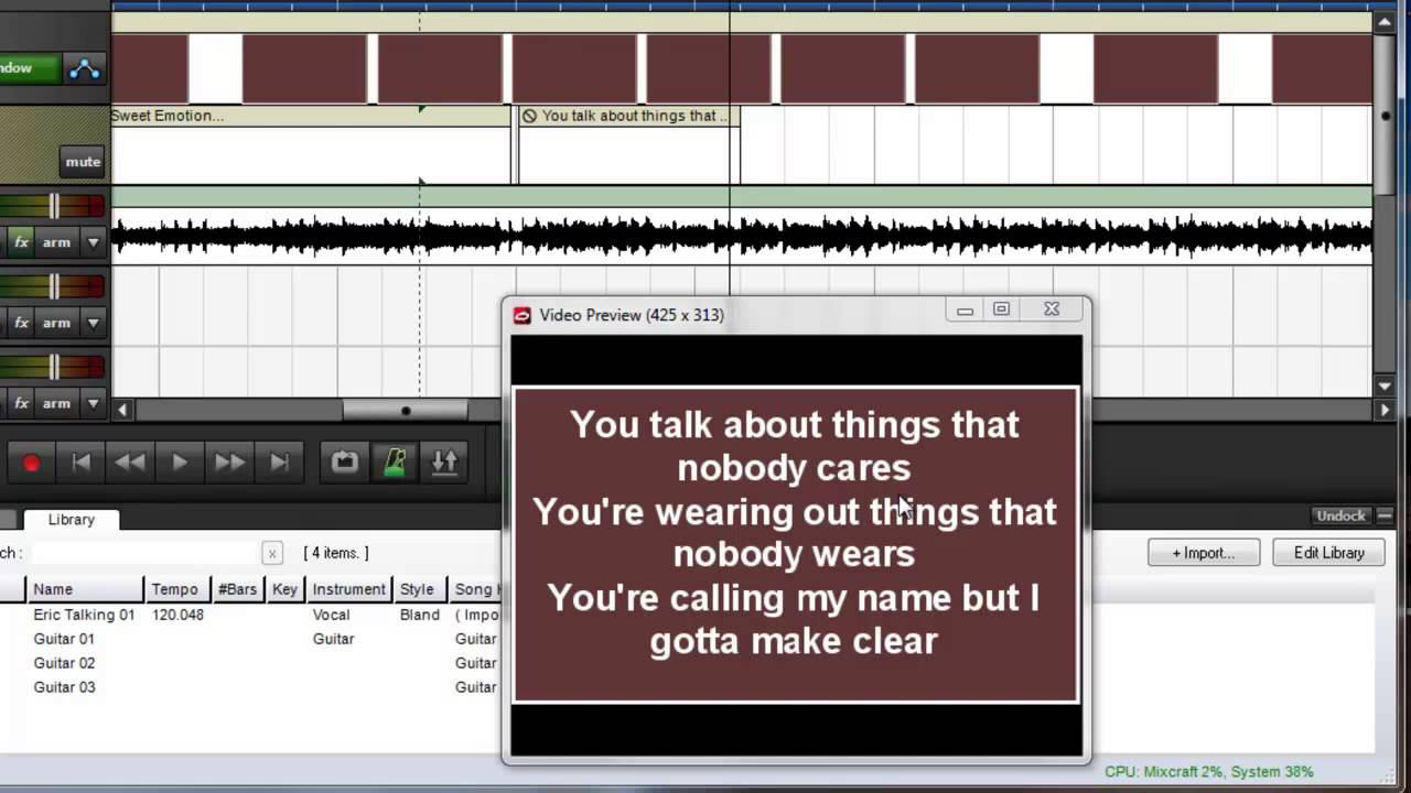 Mixcraft Mini Tip - How To Create Your Own Karaoke Videos