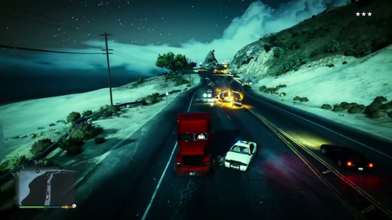 GTA 5 : Truck Chase Turns Into Pure Mayhem #gta