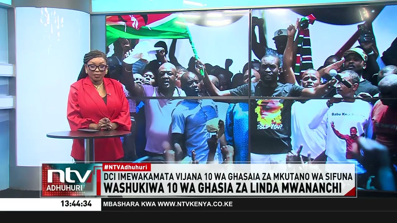 DCI wawakamata vijana 10 wa ghasia za mkutano ya Linda Mwananchi