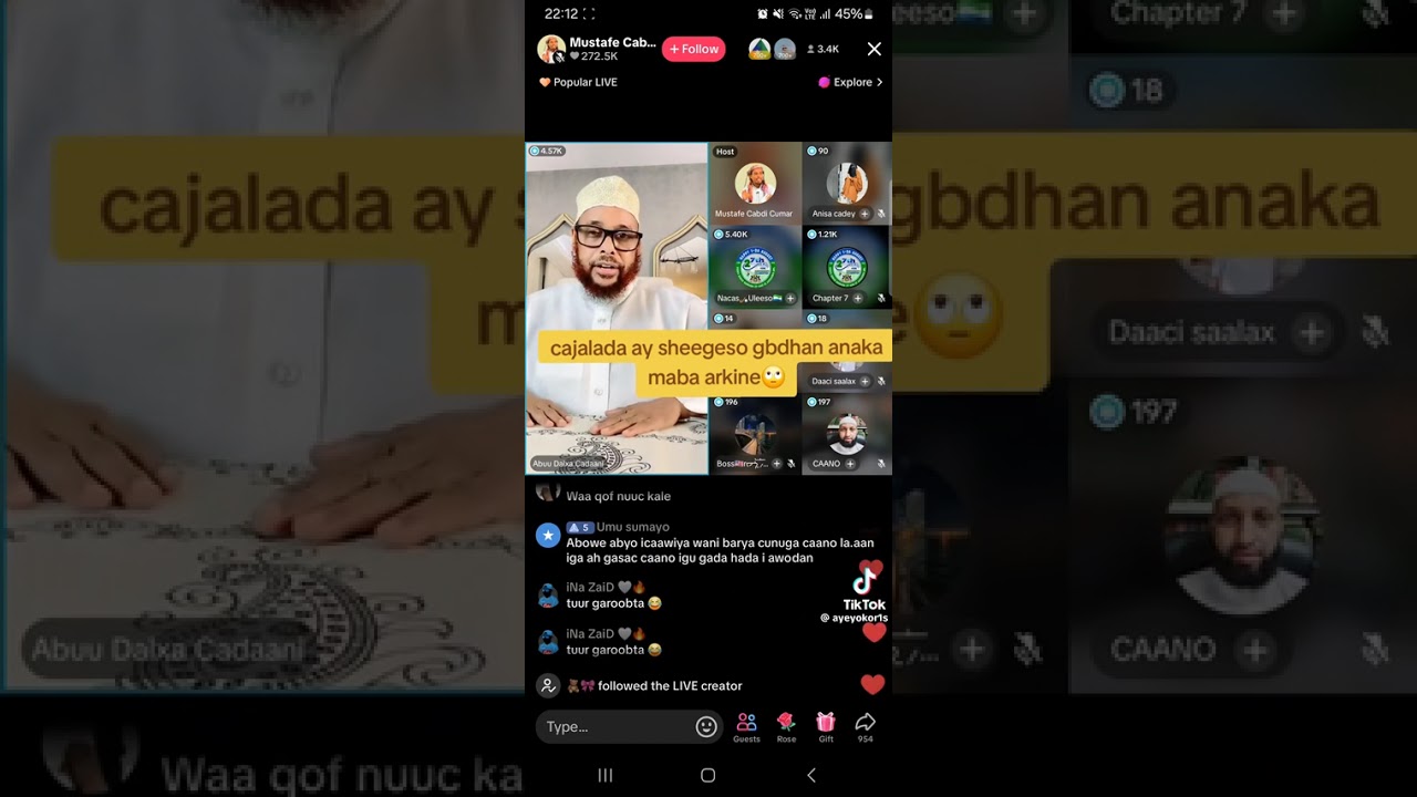 Cajalada ay sheegeso mamadan anaka maba arkine 🙄