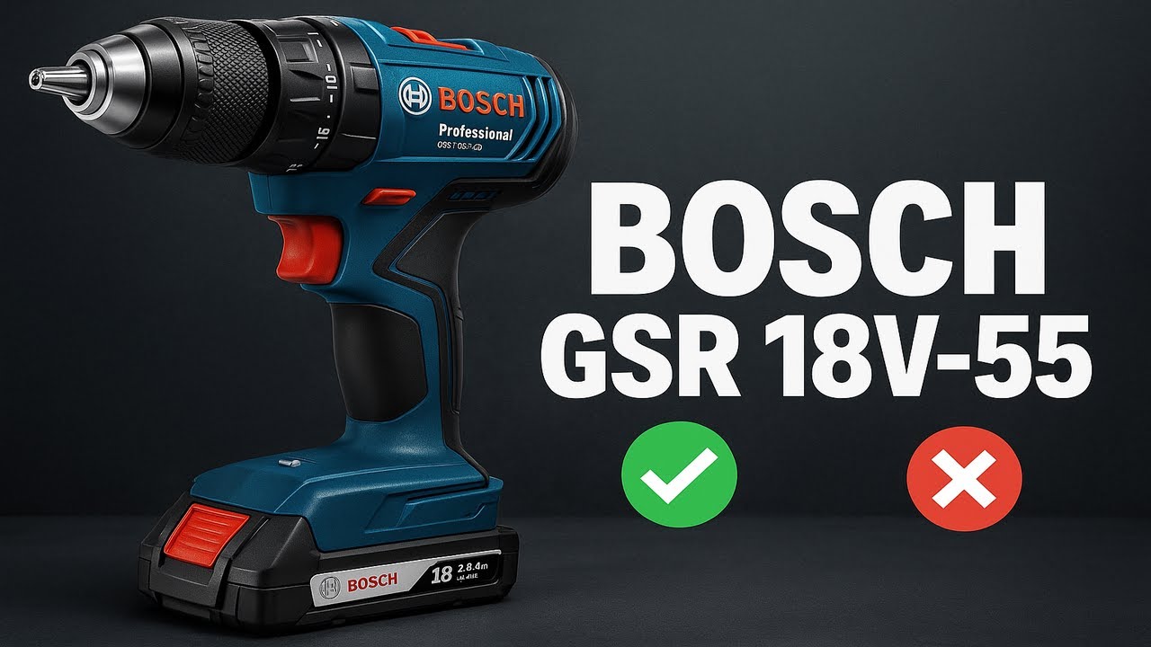 Recensione Bosch Professional GSR 18V-55: L'Avvitatore 18V Potente e Affidabile? (Test Completo 🛠️)