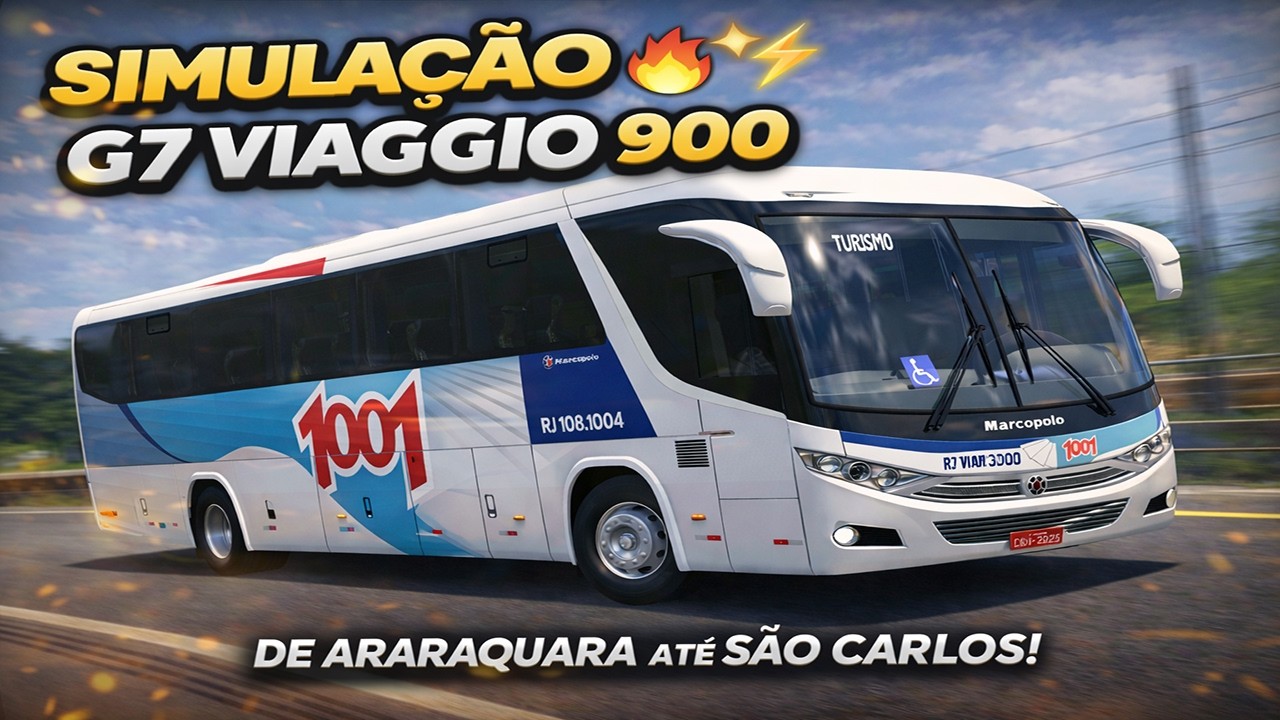 🚌 SIMULANDO COM NOSSO G7 VIAGGIO 900 | ST MODS🔥⚡