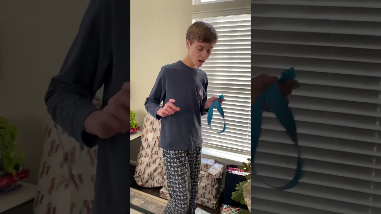 The Big Reveal! Our autistic and nonverbal son sees what Santa brought for Christmas!