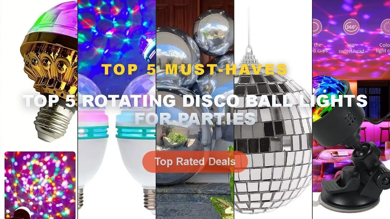 Amazing Top 5 Rotating Disco Ball Lights For Parties You Need To See - RGB LED Stage Disco Light Rot