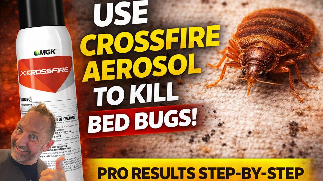 How to Use Crossfire Aerosol for Bed Bugs | PRO Results Without a Sprayer