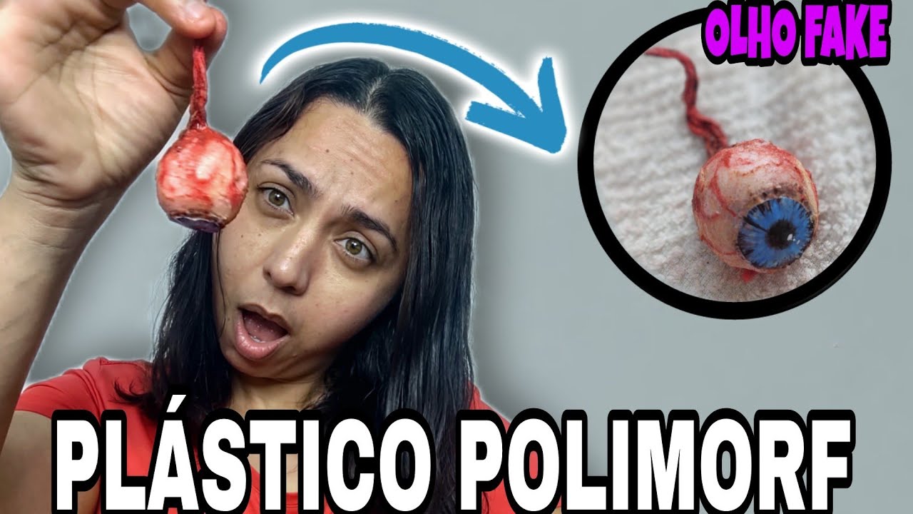 MODELANDO PLÁSTICO POLIMORF super fácil para fazer olho falso