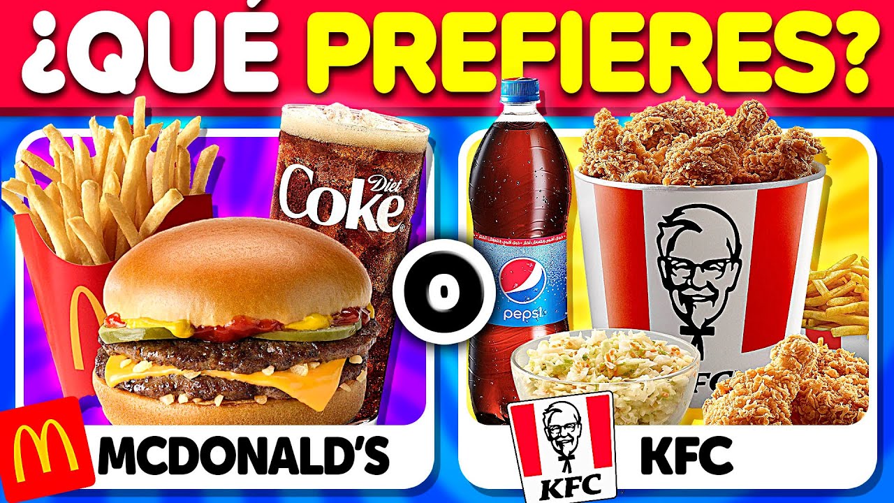 Si elijes uno, el otro DESAPARECE para siempre... 😱 ¿Qué Prefieres? (McDonald’s vs KFC) | Play Quiz
