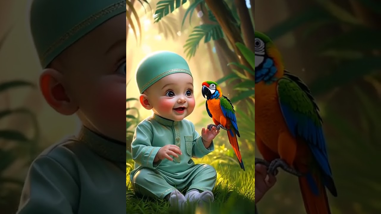 Kids islamic ai video #cute #baby #cutebaby #allah #islamic #viral #trending #shorts #cute
