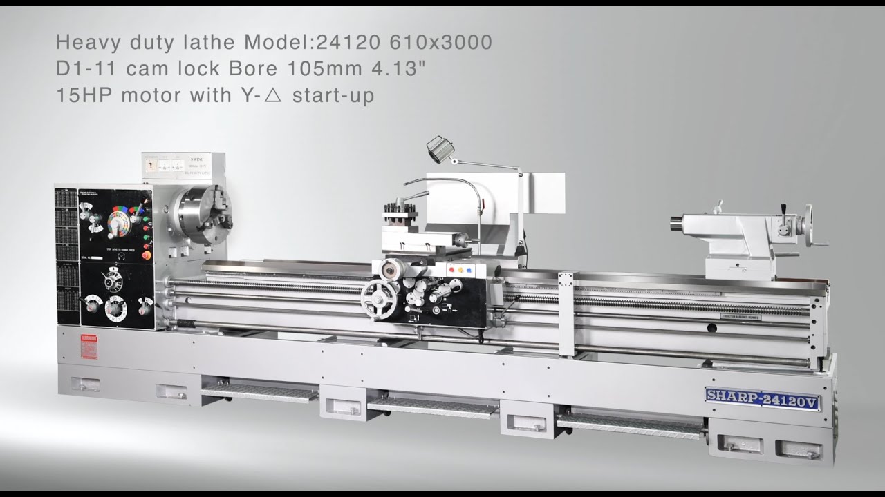 SHARP Heavy-Duty Lathe Model: 24120V