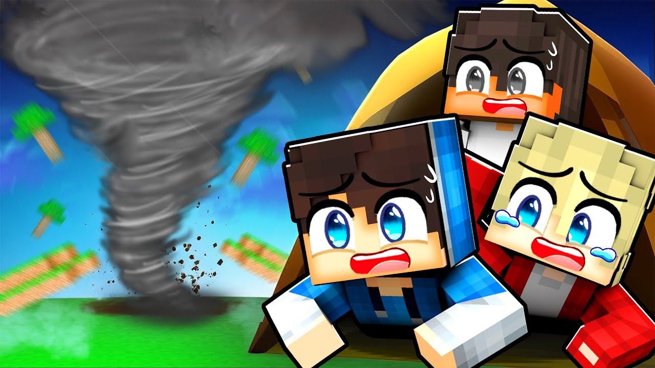 UTÍKÁME Před EPICKÝM TORNÁDEM v Minecraftu!
