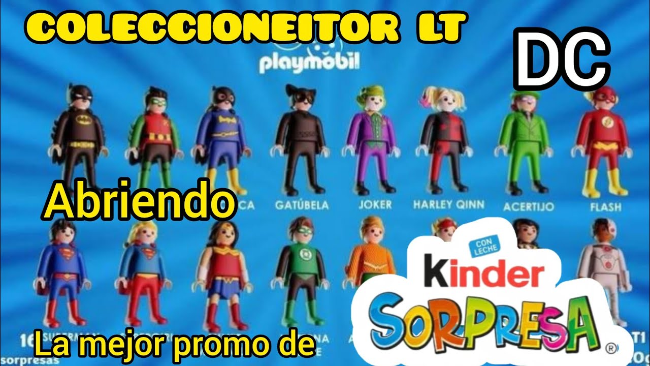 Abriendo los nuevos Kínder sorpresa de superhéroes de DC Playmobil #kindersorpresa #dccomics #batman