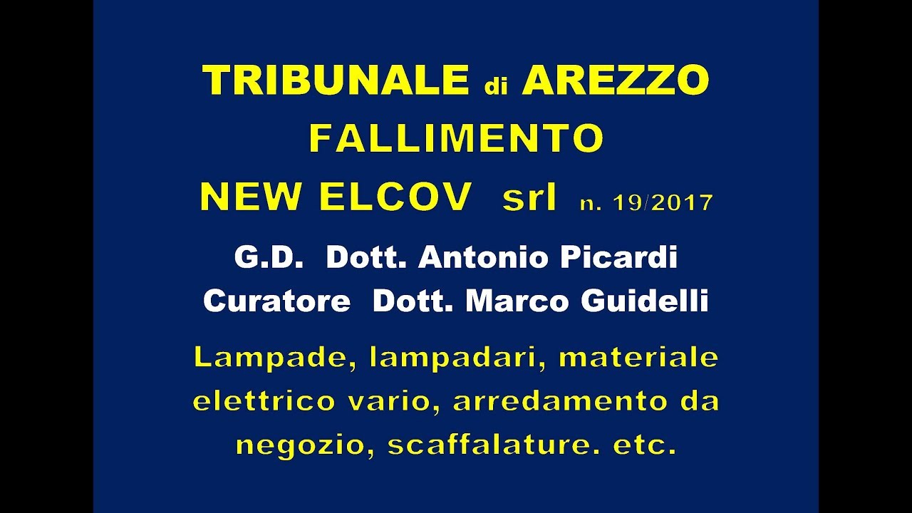 ASTA MATERIALE ELETTRICO + ARREDAMENTO DA NEGOZIO