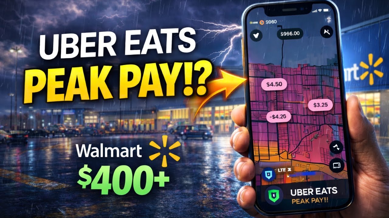 Peak (Surge) Pay on UBER EATS! | $400+ day  | gig work ride a long ep. 36