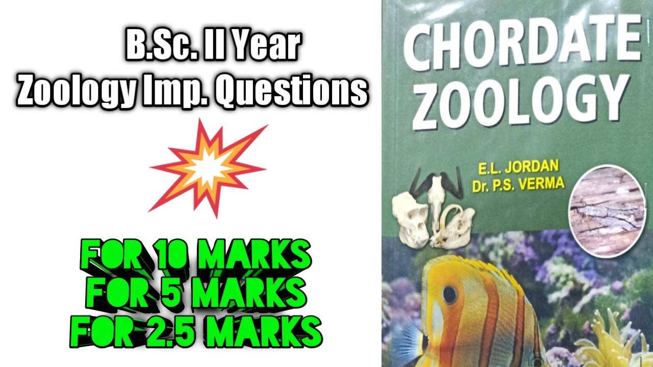 B.Sc. 2nd Year Zoology || Important Questions For Exam ||