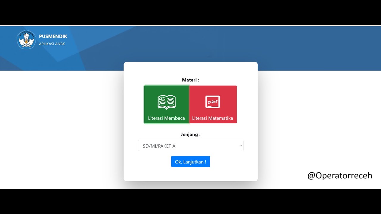 LATIHAN SOAL ANBK DI PUSMENDIK AN