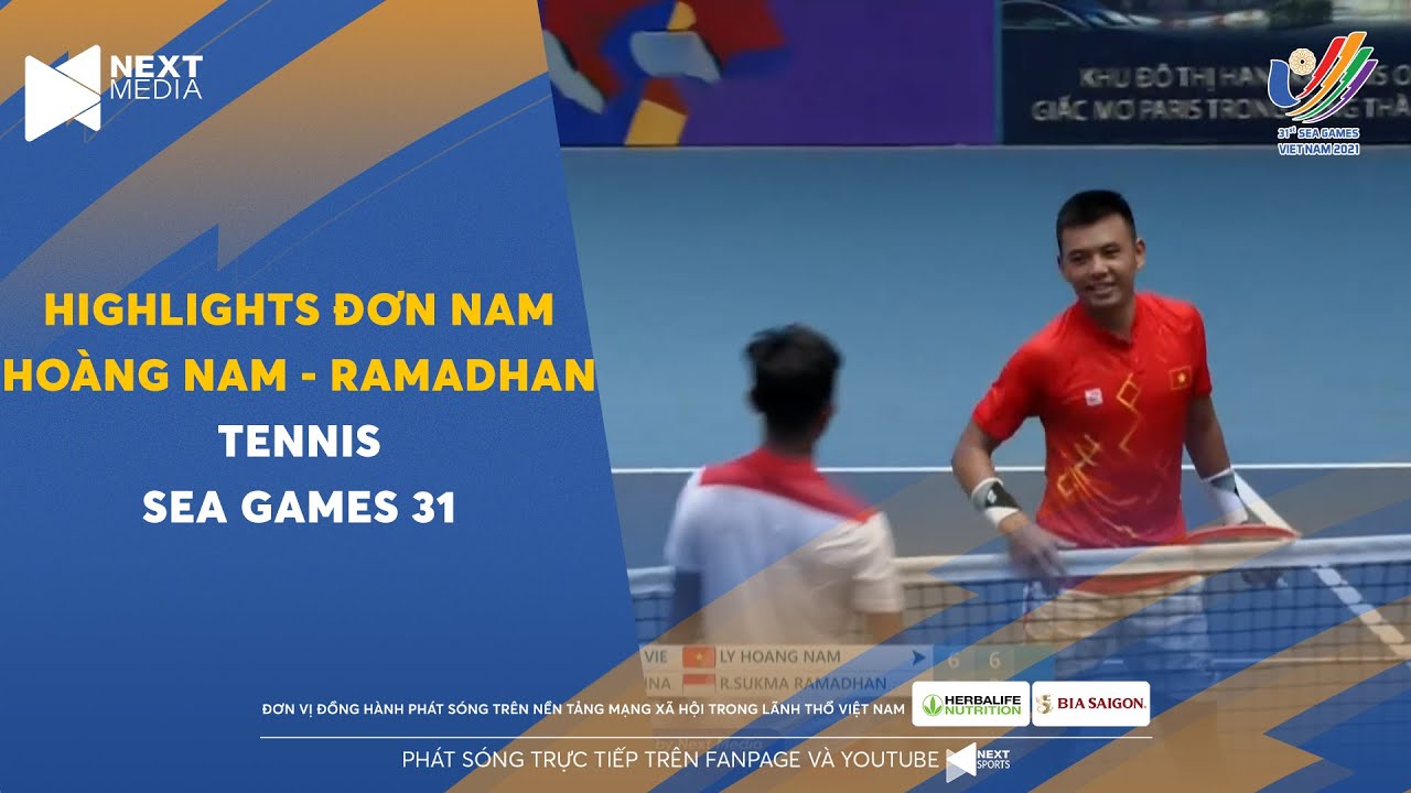 L&Yacute; HO&Agrave;NG NAM - RAMADHAN | TENNIS ĐƠN NAM | Đẳng cấp qu&aacute; ch&ecirc;nh lệch I Highlights SEA Games 31