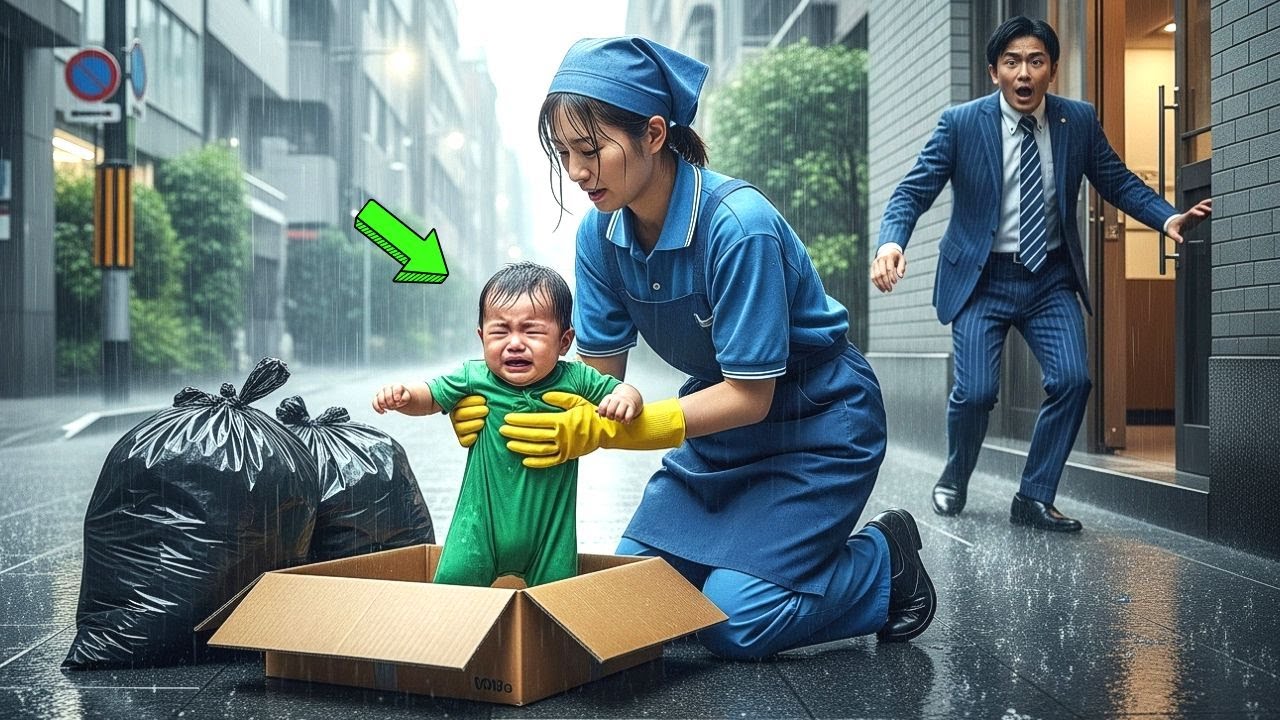 清掃員は雨の中で捨てられた赤ん坊を助けた。その子が億万長者の子供だということは全く知らなかった。