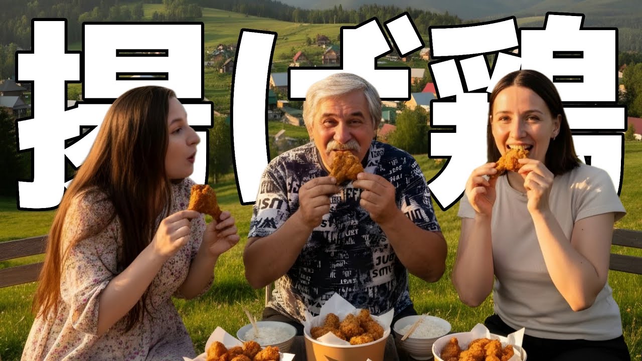 【衝撃】ロシア人家族が揚げ鶏を初体験！彼らが絶賛した理由とは？