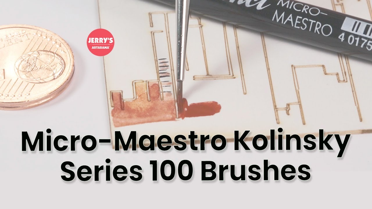 The Ultimate Detail Watercolor Brush! | da Vinci Micro-Maestro Kolinsky Detail Brushes